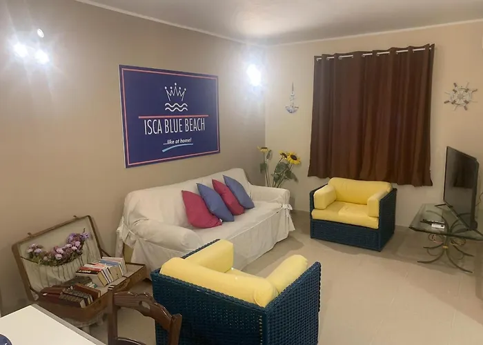 Isca Blue Casa In Vicino Al Mare, Sino A Max 8 Persone 招待所 Isca sullo Ionio