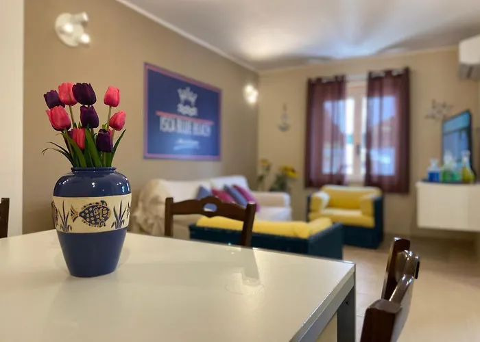 Isca Blue Casa In Vicino Al Mare, Sino A Max 8 Persone 招待所 Isca sullo Ionio